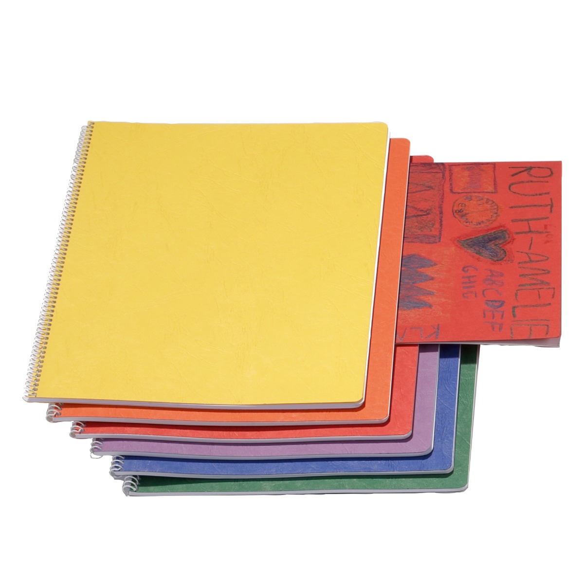 MLB 32x24cm Portrait Format Spiral w/ Onion Skin Pack of 10 - Orange image