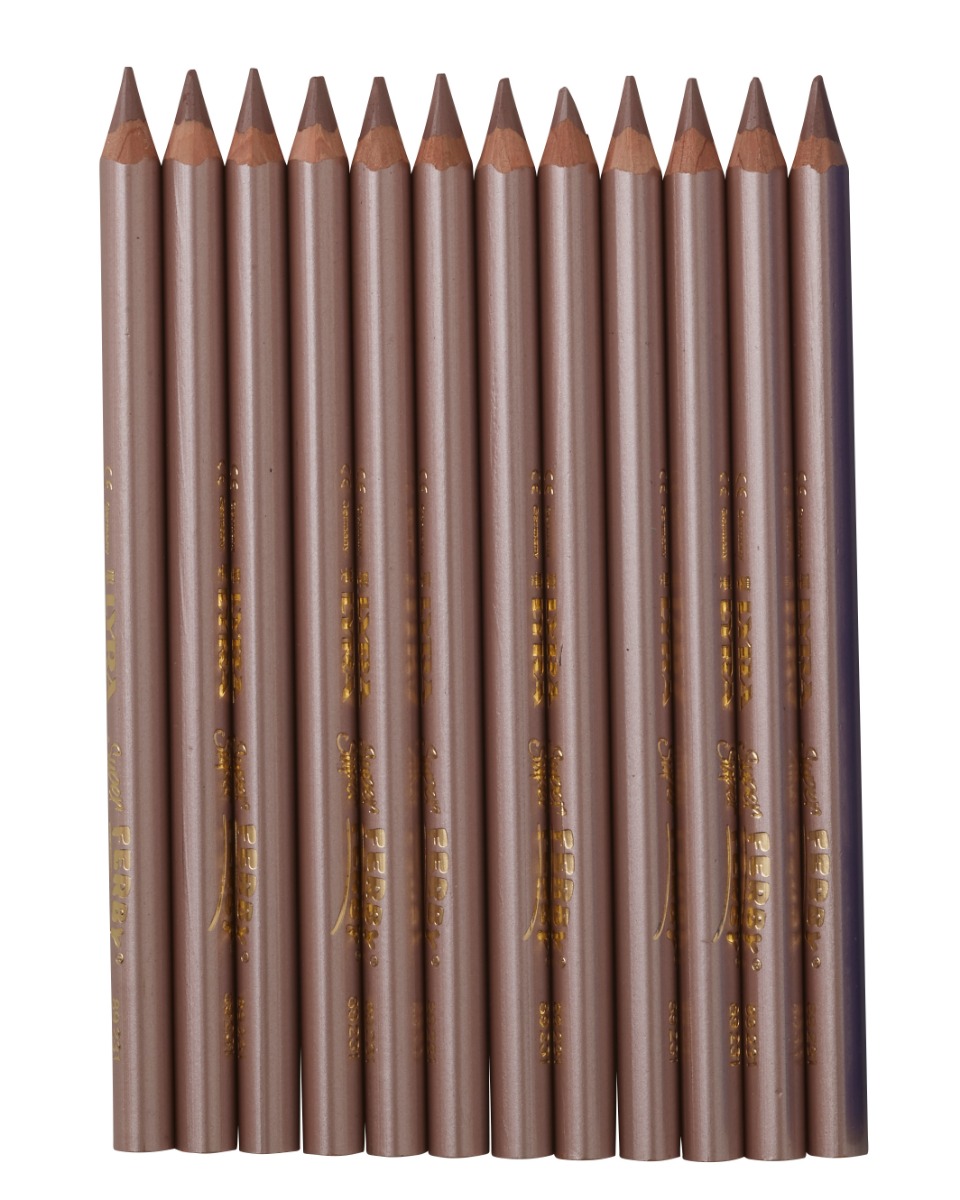 Lyra Pencils Super Ferby Lacquered Triangular Box of 12 - Metallic Brown image