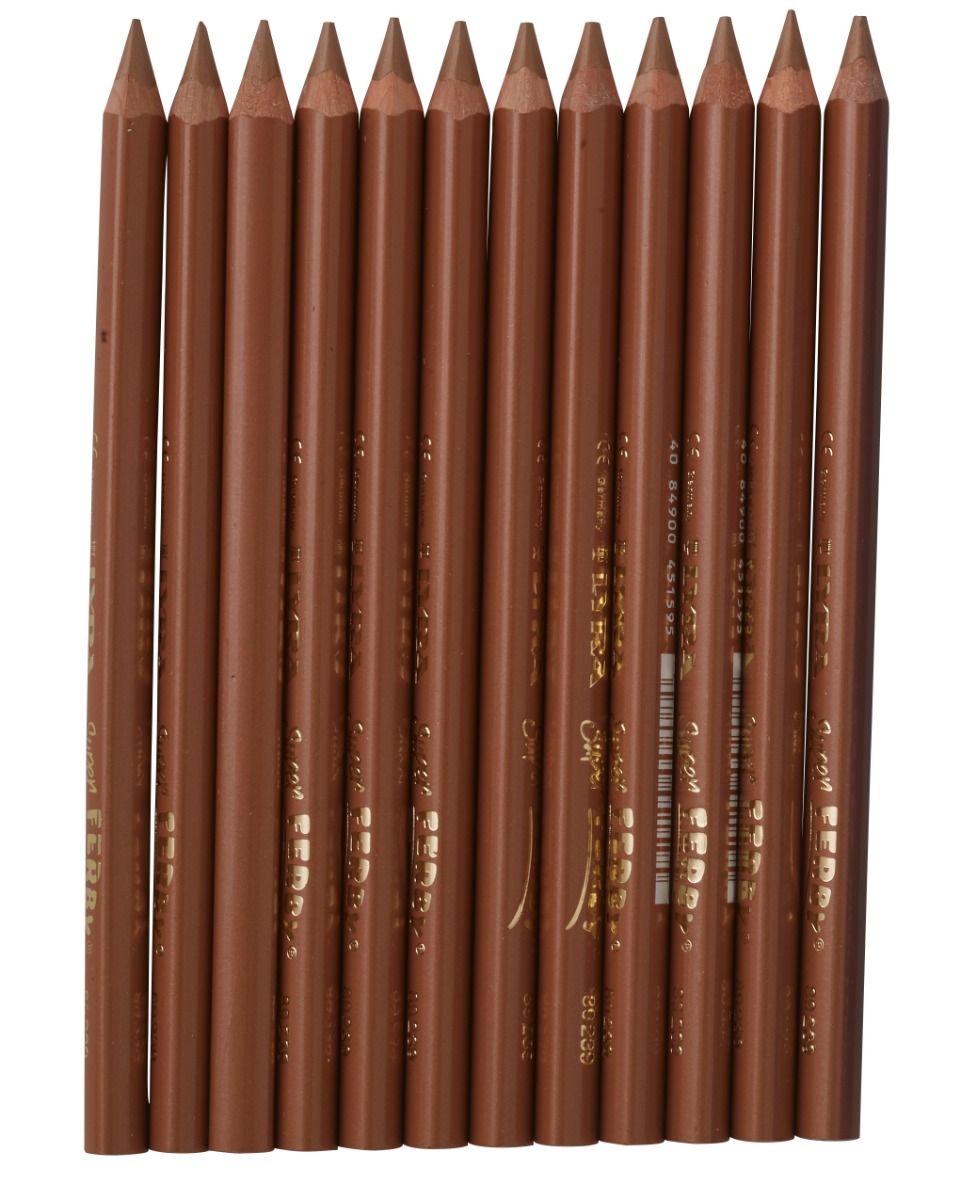 Lyra Pencils Super Ferby Lacquered Triangular Box of 12 - Bronze image