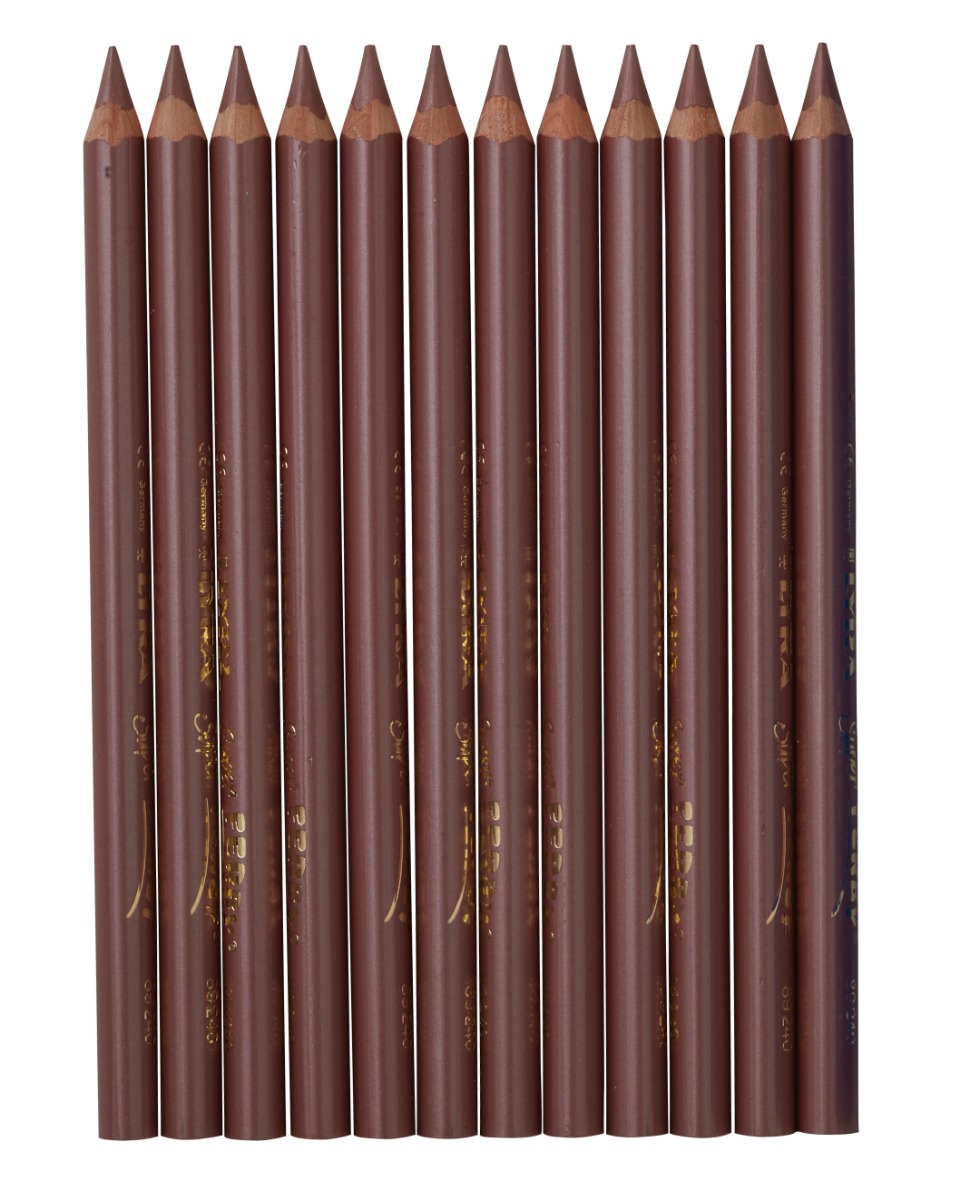 Lyra Pencils Super Ferby Lacquered Triangular Box of 12 - Copper image
