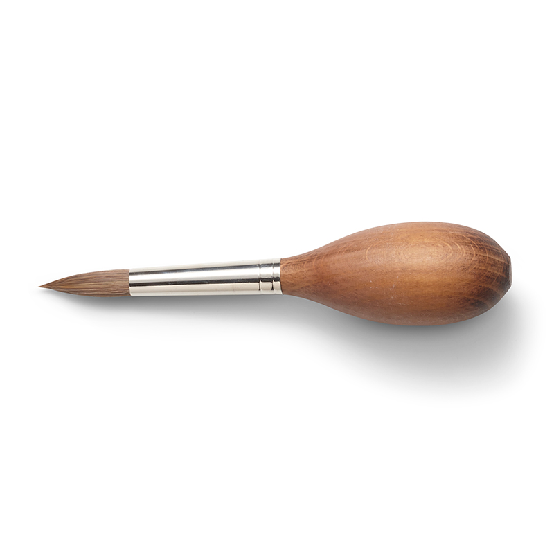 Paint Brush Synthetic Cow Hair Round #14 Egg-shaped  /  9mm x 13cm image