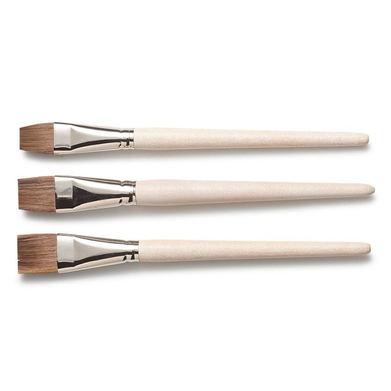 Paint Brush Synthetic Cow Hair Short #18 for Kindergarten / 18 mm image