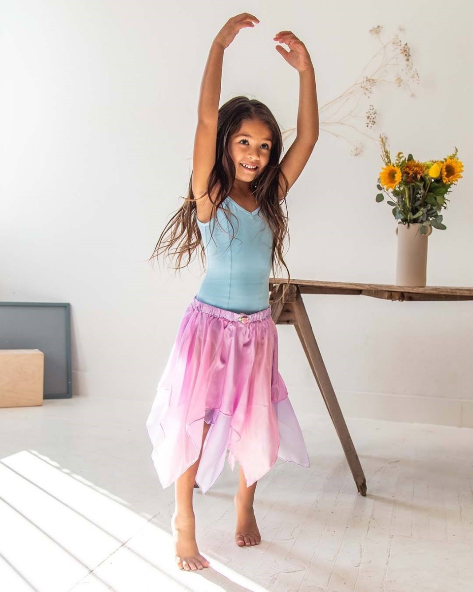 Sarah's Silks Reversible Fairy Skirt - Pink/Lavender image