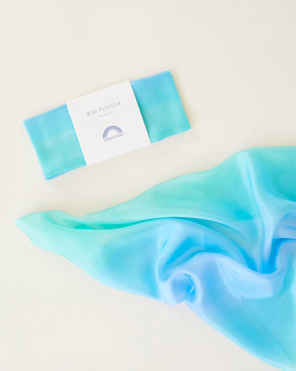 Sarah's Silks Mini Playsilks 53x53cm - Sea image