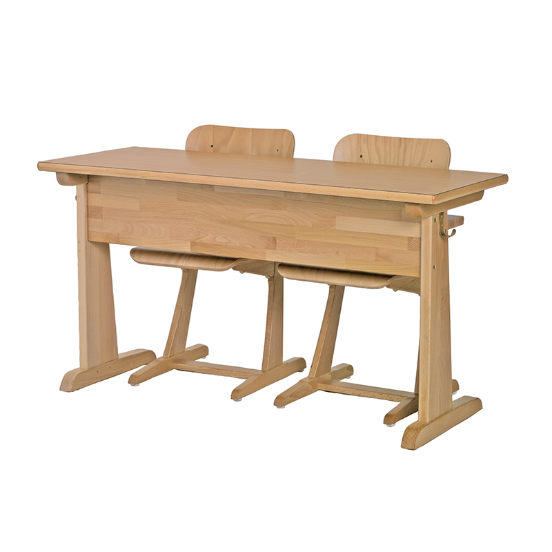Classroom Desk Double - Height 53cm Child Size 108-121cm - G2 Purple image