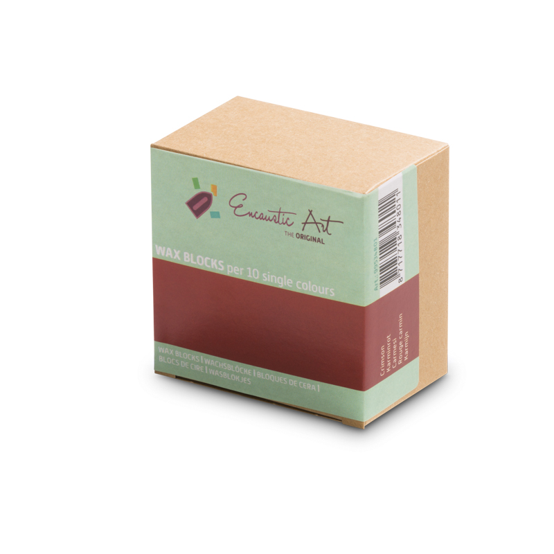 Encaustic Art 10x1 Wax Block - Crimson image