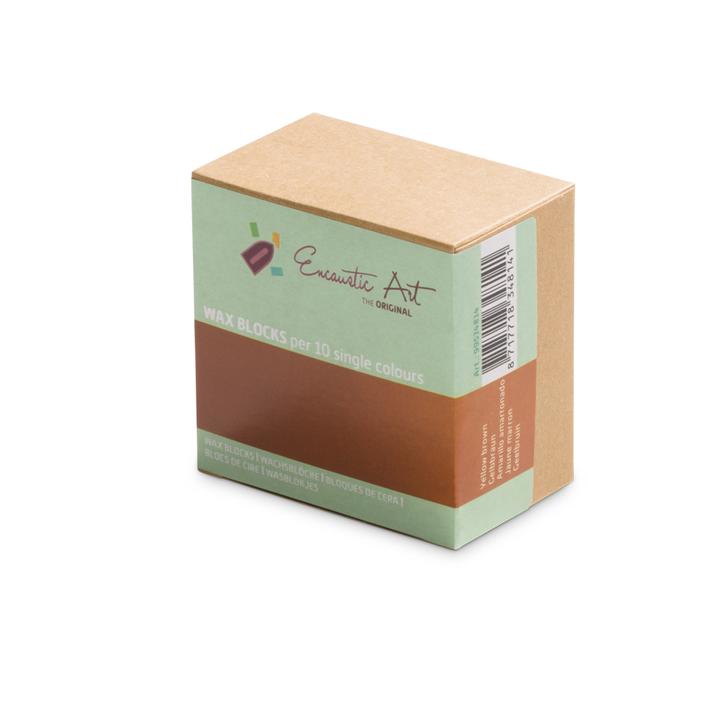 Encaustic Art 10x1 Wax Block - Yellow brown image