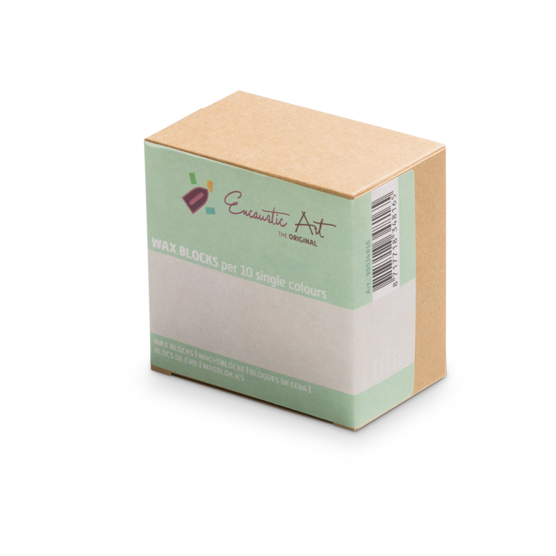 Encaustic Art 10x1 Wax Block - White image