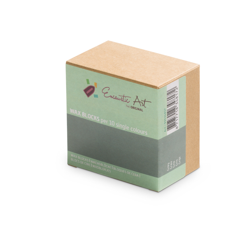 Encaustic Art 10x1 Wax Block - Grey image