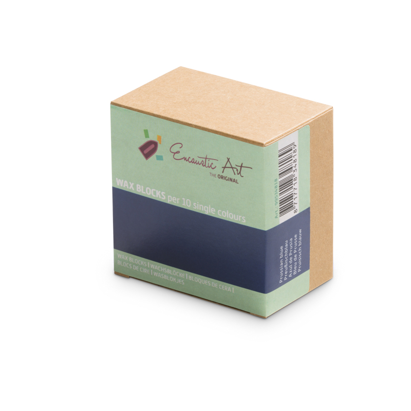 Encaustic Art 10x1 Wax Block - Prussian blue image