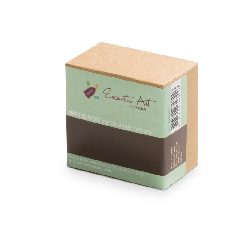 Encaustic Art 10x1 Wax Block - Umbra brown image