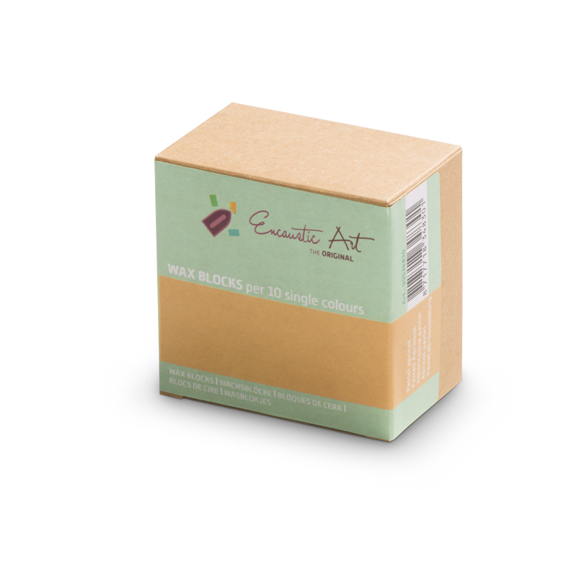 Encaustic Art 10x1 Wax Block - Pastel apricot image