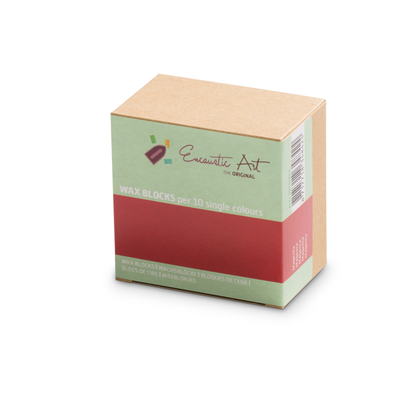 Encaustic Art 10x1 Wax Block - Magenta image