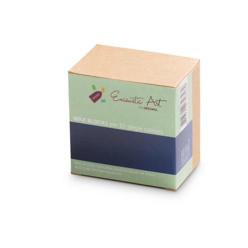 Encaustic Art 10x1 Wax Block - Cyan blue image