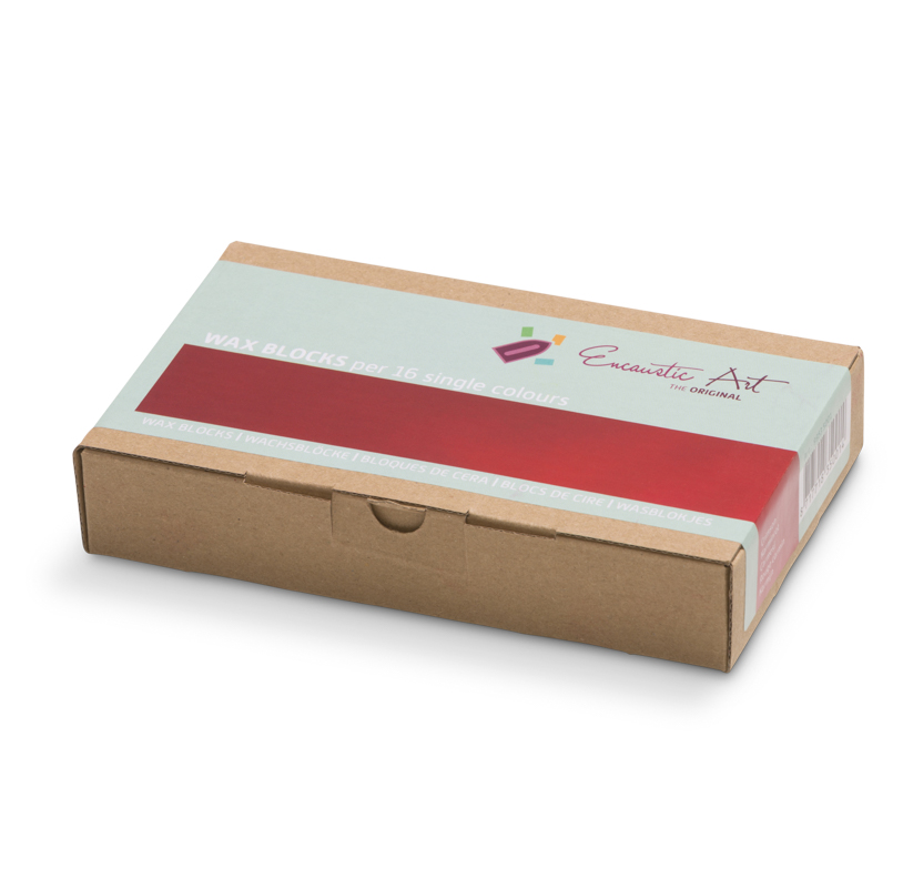 Encaustic Art Wax blocks 16 pcs - Crimson image