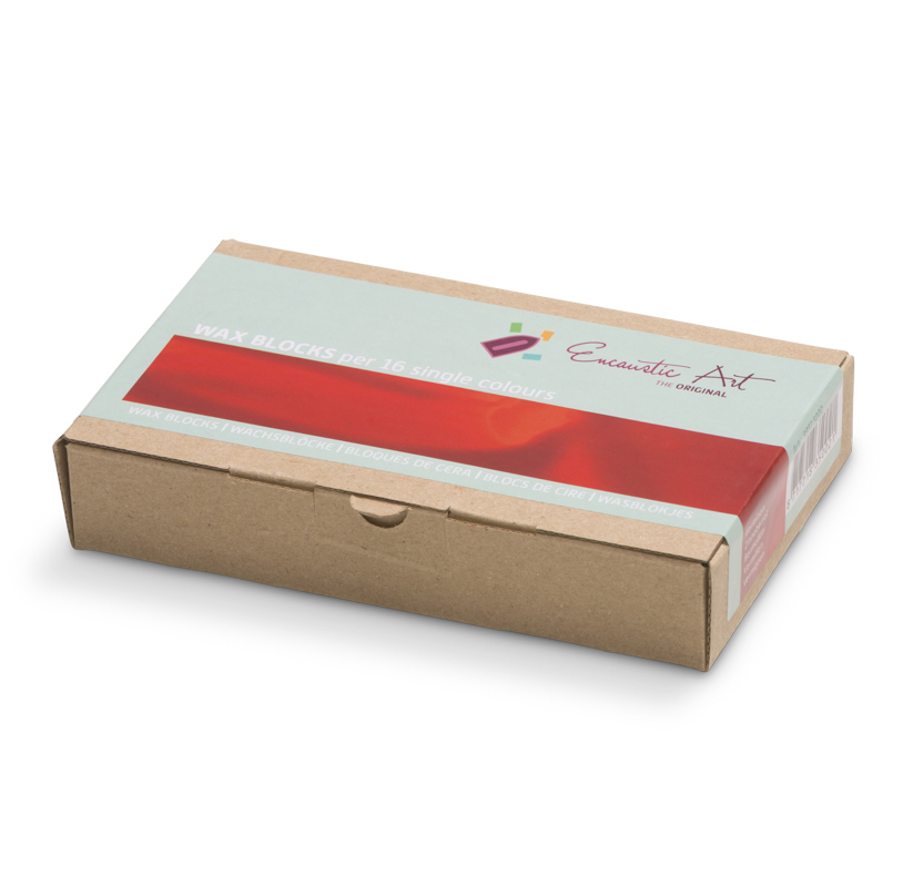 Encaustic Art Wax Blocks 16 pcs - Vermilion image