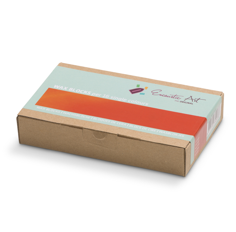 Encaustic Art Wax Blocks 16 pcs - Orange image