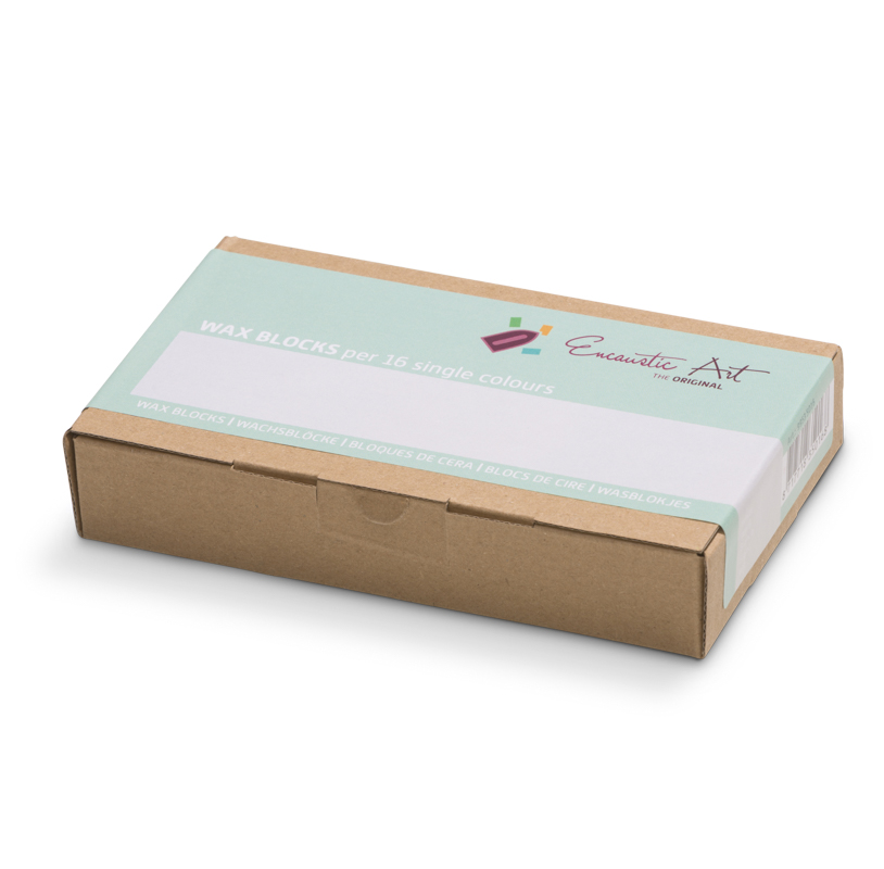 Encaustic Art Wax Blocks 16 pcs - White image