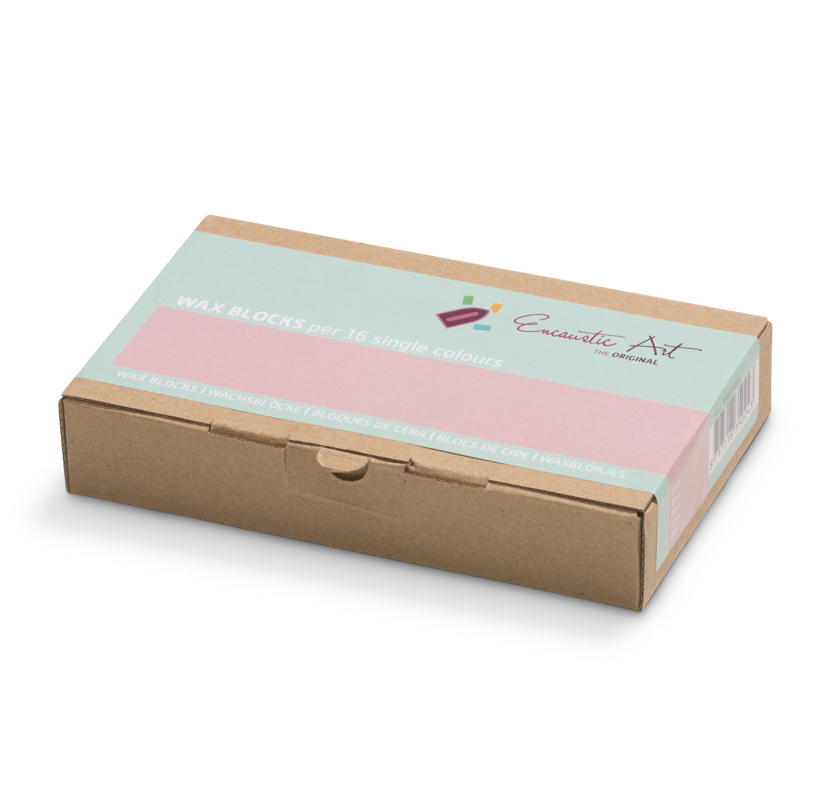 Encaustic Art Wax Blocks 16 pcs - Pink image
