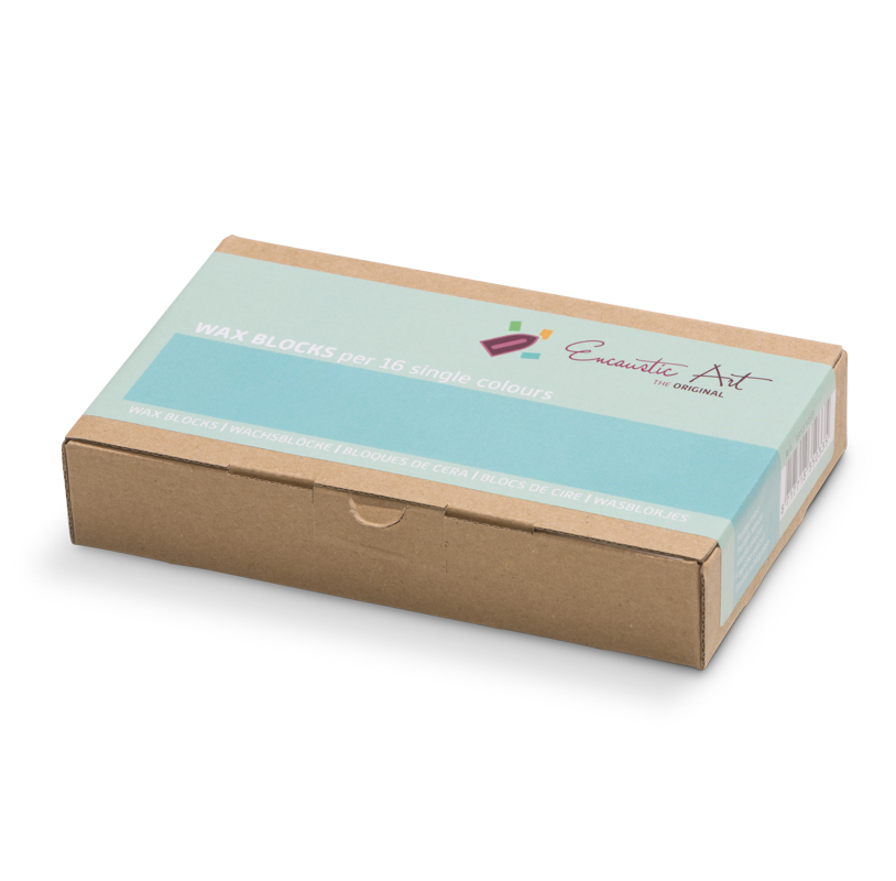 Encaustic Art Wax Blocks 16 pcs - Pastel mint image