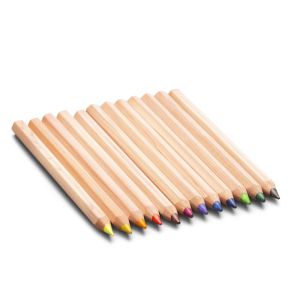 Yorik Colour Pencils Hexagonal Plastic Case - 12 Assorted colours