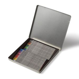 Progresso Woodless Watercolour Pencils Lacquered Tin Case - 24 Assorted colours