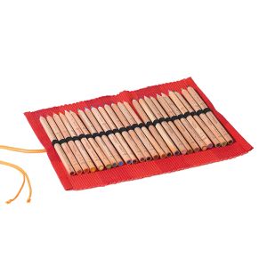 Pencil Cotton Roll-up 24 colour Giants - Red