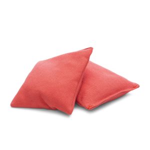 Organic Wheat Kernel Bean Bags Pair - Red
