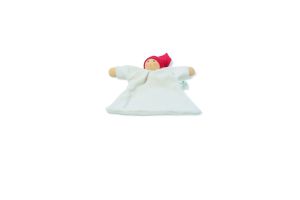 Nanchen Nuckel 21 cm - White with Red Hat