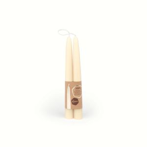 Dipam Beeswax Candles B1W 200x15 mm 8 Pieces - Ivory