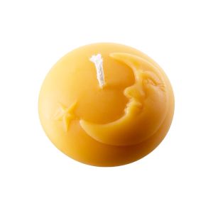Dipam Moon and Star Candle MK 30 mm x 70 mm 4 Pieces - Beeswax