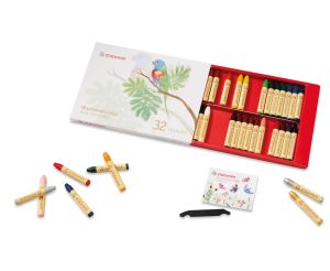 Stockmar Wax Stick Crayons Box - 32 Assorted
